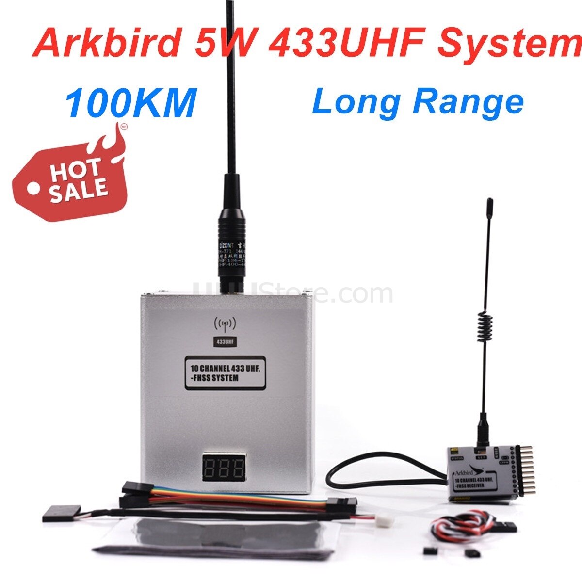 Arkbird-Ÿ  UHF , 100KM 5W 433MHz 10 ä..